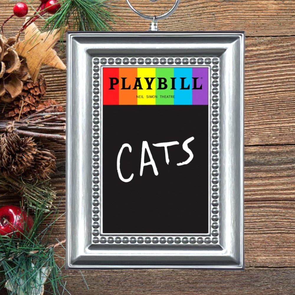 Cats Broadway Musical Playbill Christmas‎ Tree Ornament